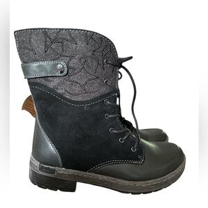 NWT Jambu Hemlock Black Leather Water Resistant Lace Up Boots - Size 7